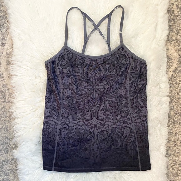 Athleta Grey Razorback Tank - Picture 2 of 5